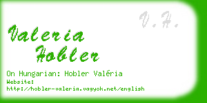 valeria hobler business card